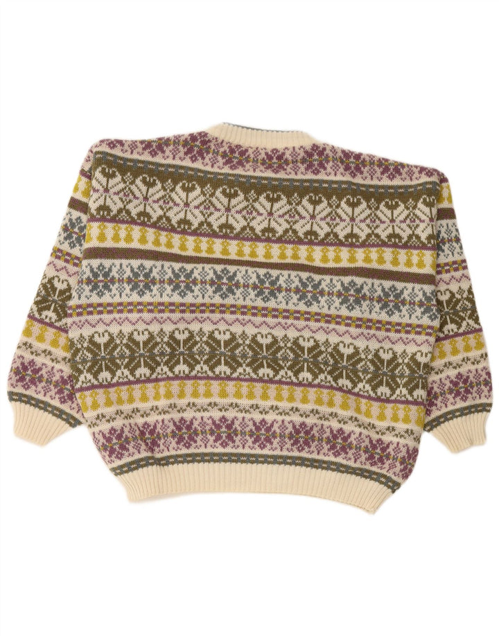 Maglione maglione girocollo da uomo VINTAGE XL multicolore Fair Isle