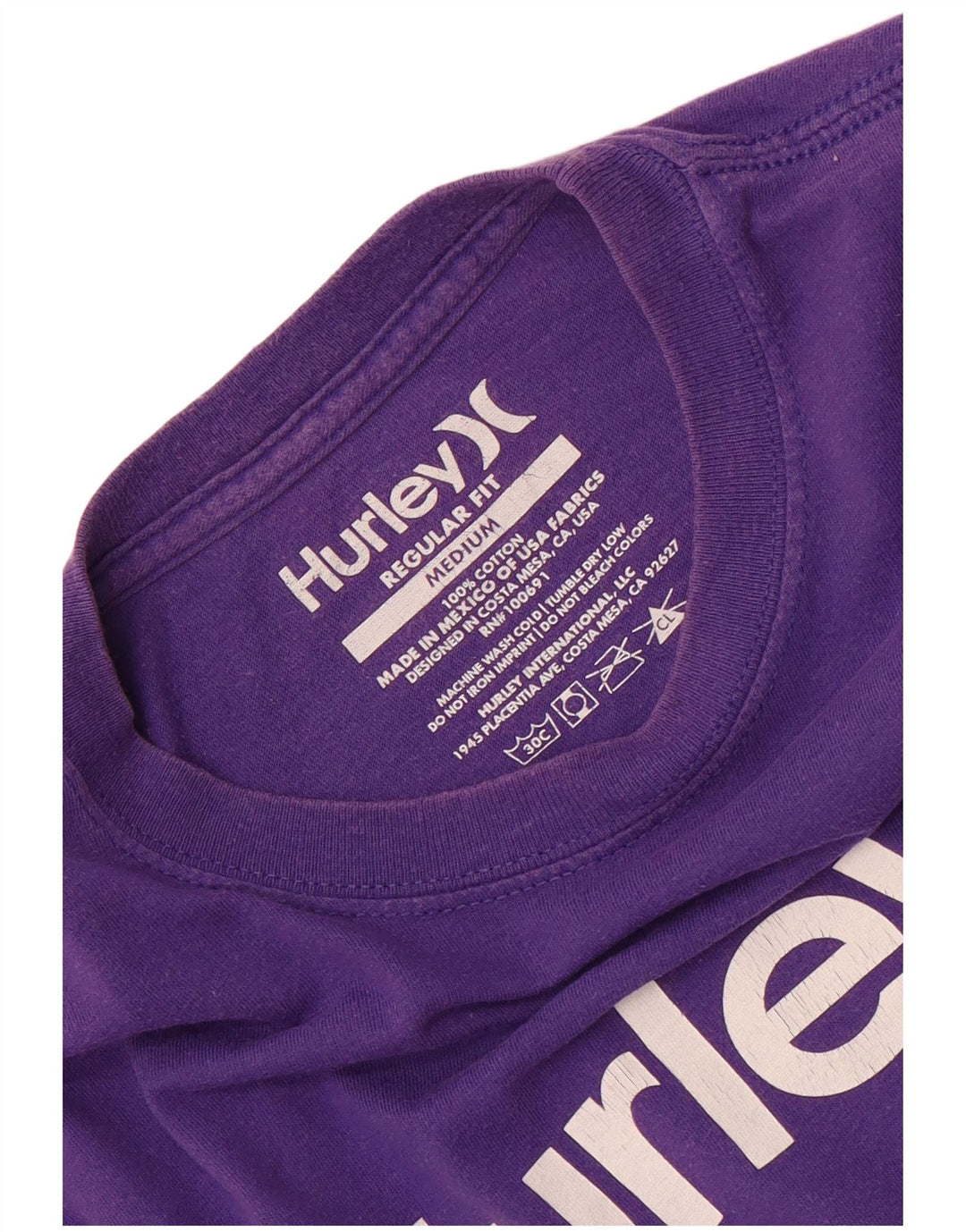 T-shirt grafica da uomo con vestibilità regolare Harley, cotone viola medio