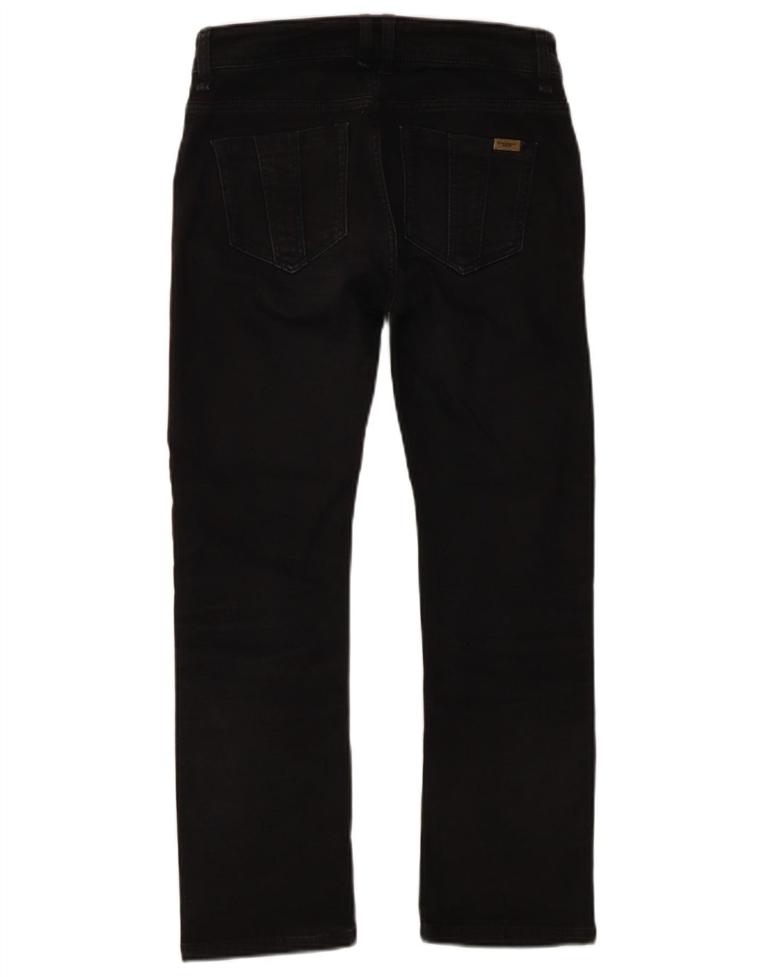 Jeans dritti da donna Burberry W26 L25 cotone nero