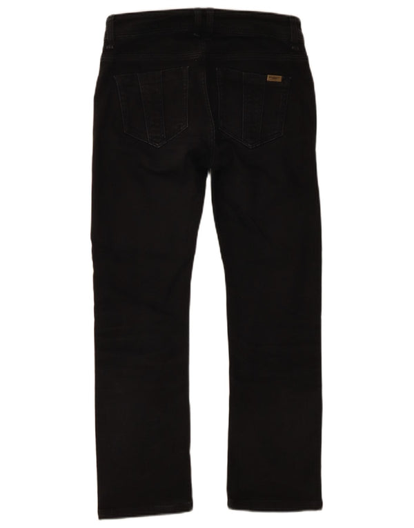 Jeans dritti da donna Burberry W26 L25 cotone nero