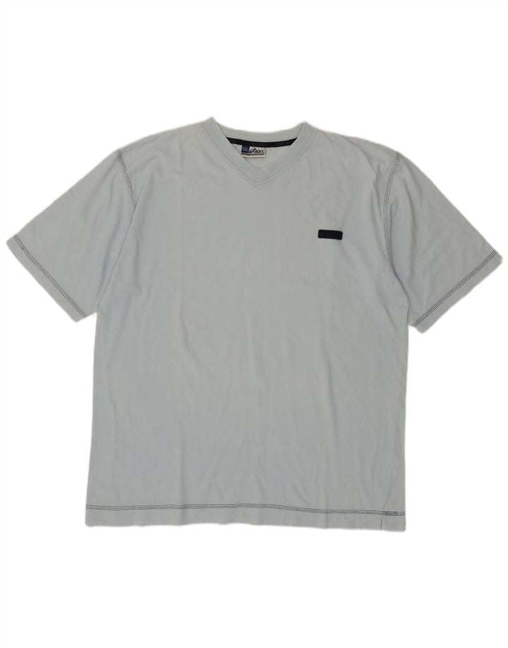T-shirt da uomo Asics Top 2XL in cotone blu