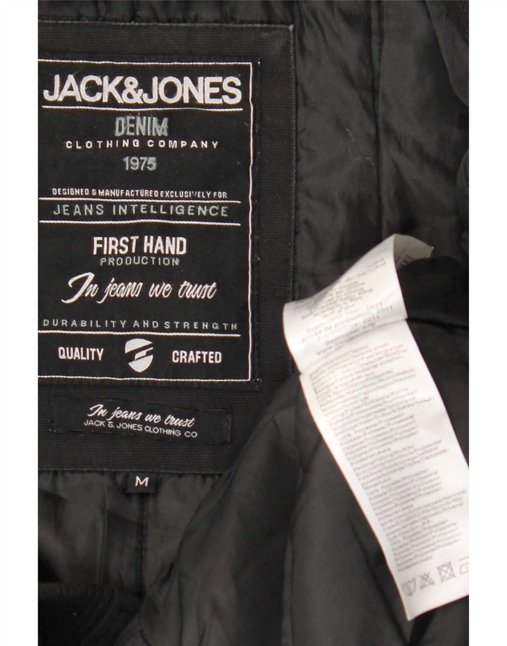 Giubbotto bomber da uomo Jack & Jones UK 38 poliestere nero medio
