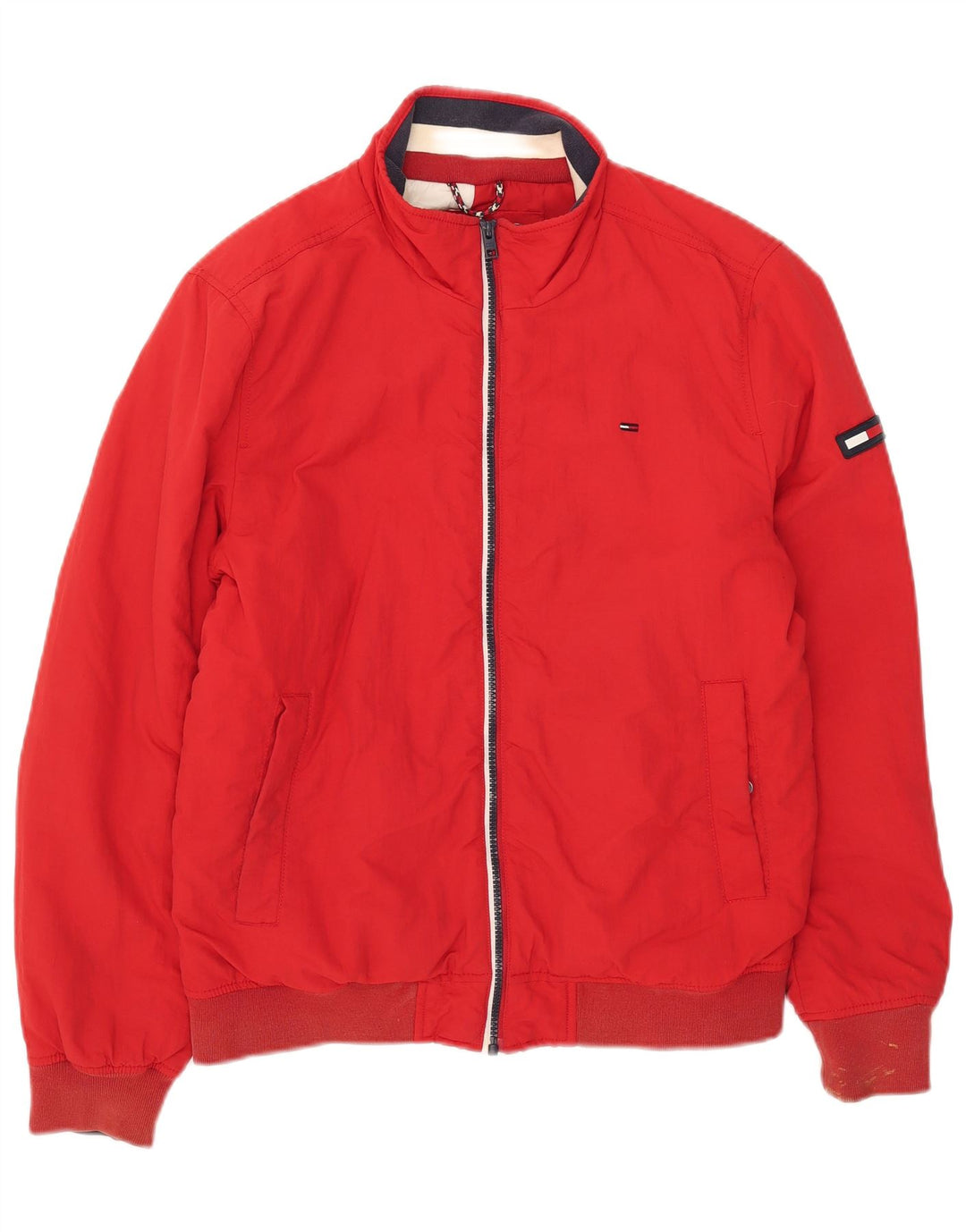 Giubbotto bomber da uomo Tommy Hilfiger UK 36 Small Rosso Poliammide