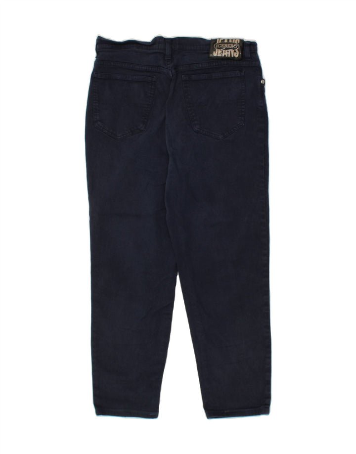 ICEBERG Womens Tapered Jeans W34 L24  Navy Blue Cotton Vintage Iceberg and Second-Hand Iceberg from Messina Hembry 