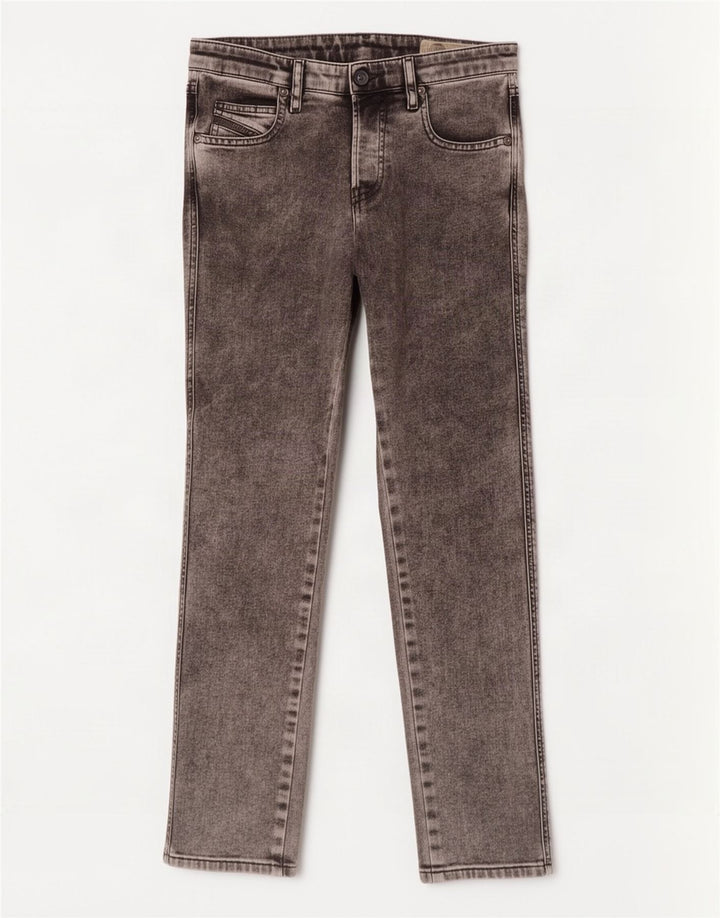Jeans slim da donna Diesel W27 L26 cotone grigio