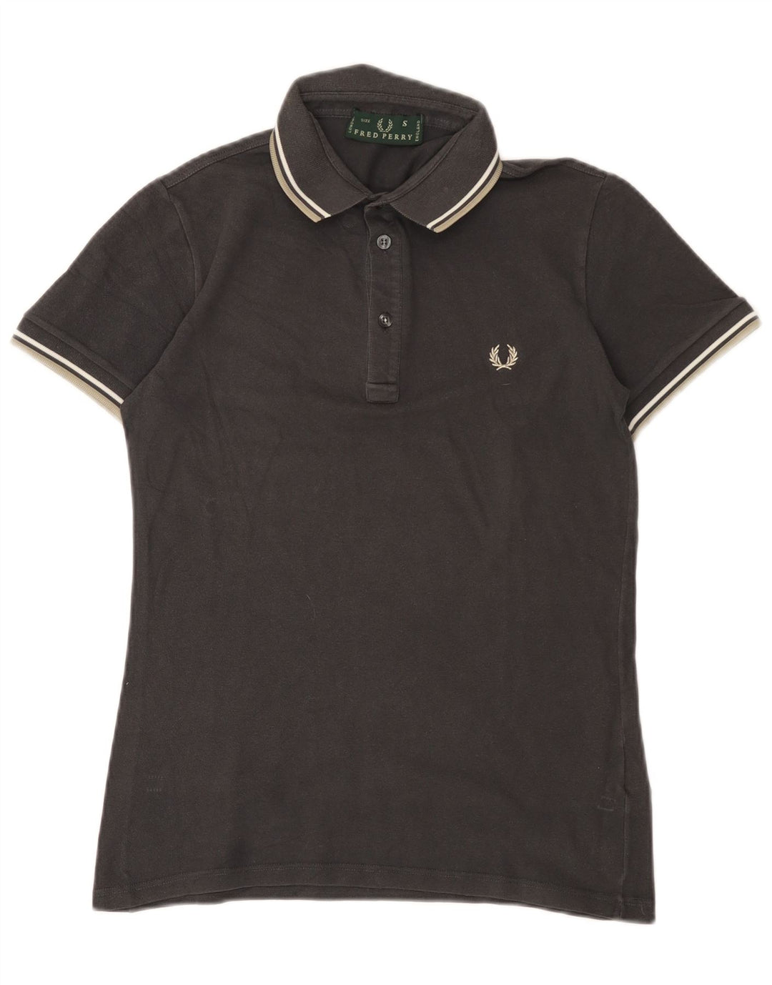 Polo da uomo Fred Perry piccola in cotone grigio