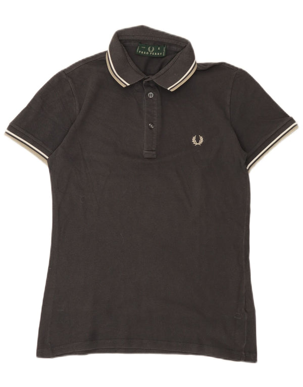 Polo da uomo Fred Perry piccola in cotone grigio