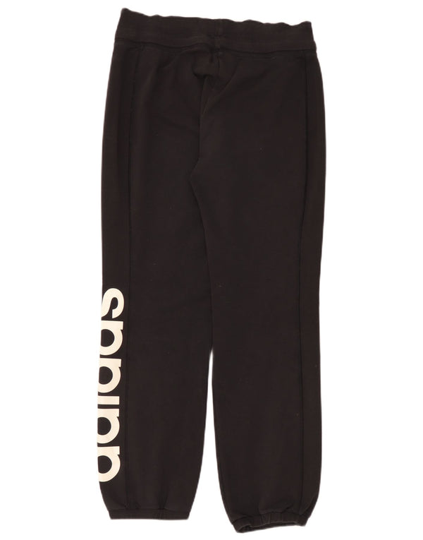 Pantaloni da tuta con grafica Adidas da donna Joggers UK 12/14 Medio Nero