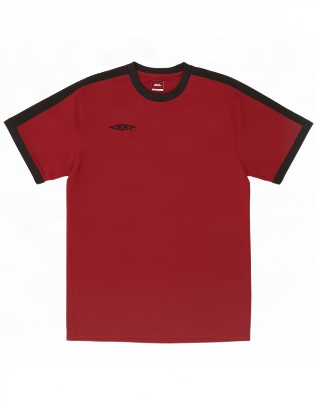 Umbro T-shirt grafica da uomo Top grande rosso in poliestere color block