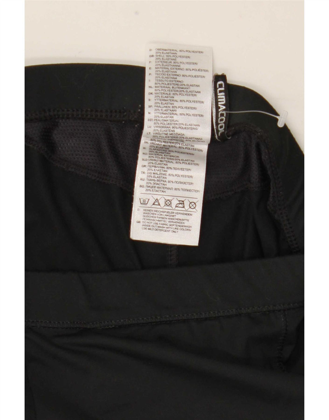 Leggings Adidas Climacool Capri da donna UK 10 piccolo poliestere nero