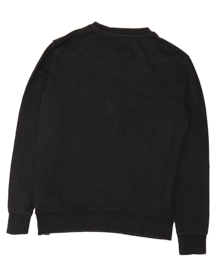 CALVIN KLEIN JEANS Mens Graphic Sweatshirt Jumper Small Black Cotton Vintage Calvin Klein Jeans and Second-Hand Calvin Klein Jeans from Messina Hembry 
