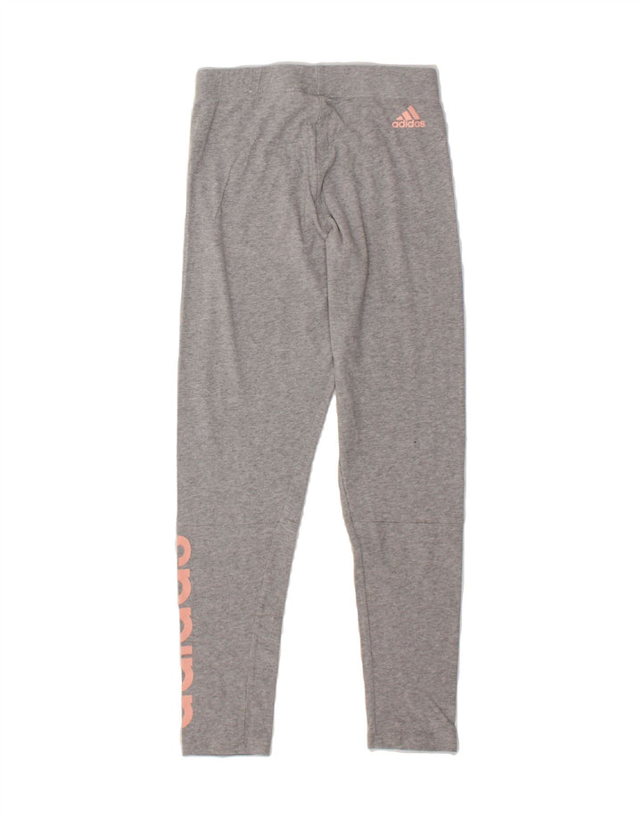 ADIDAS Womens Graphic Leggings UK 8/10 Small Grey Cotton Vintage Adidas and Second-Hand Adidas from Messina Hembry 