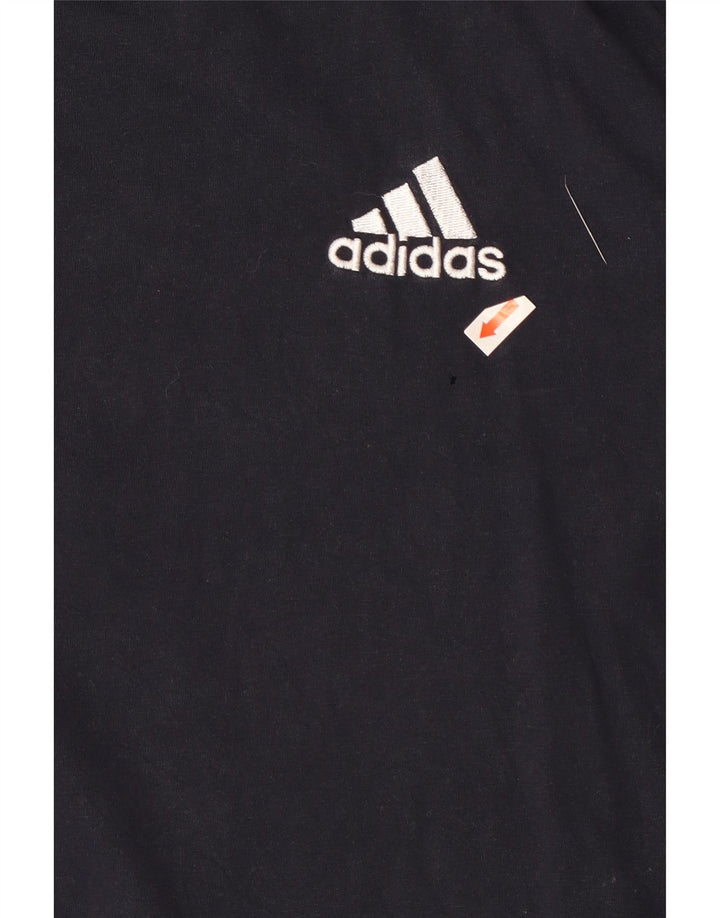 T-shirt da uomo Adidas Top XL blu navy in cotone