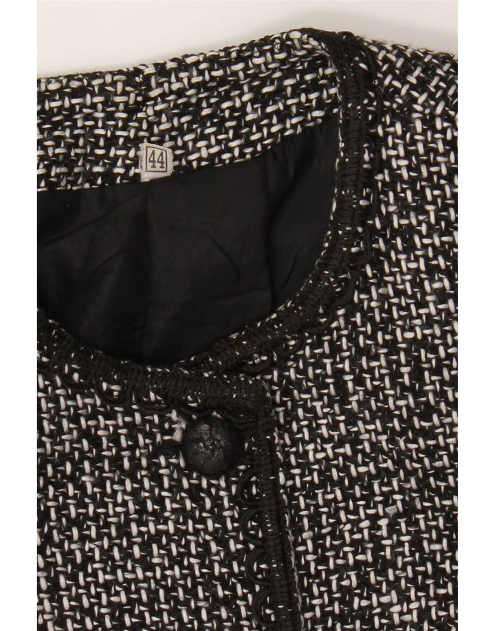 Giacca blazer vintage da donna a 5 bottoni IT 44 media nera