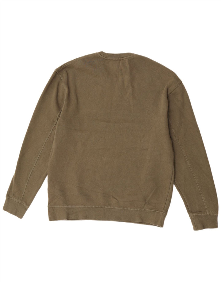 Topshop Felpa oversize da donna Maglione UK 10 Piccolo Cotone kaki