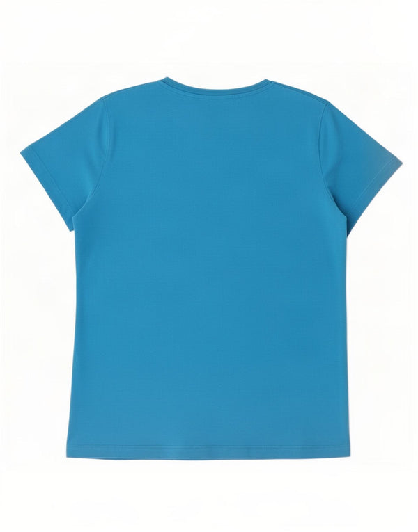 T-shirt grafica Nike da donna slim fit, taglia UK 18 XL, cotone blu