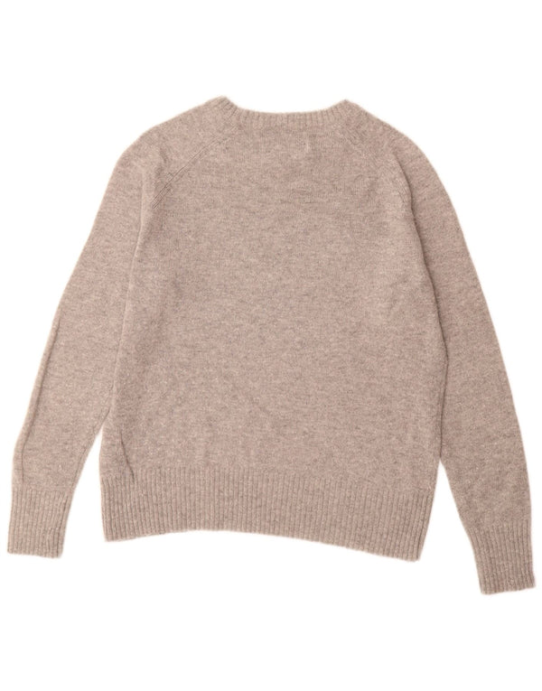 Maglione maglione con scollo a barca da donna Superdry UK 14 Nylon grigio medio