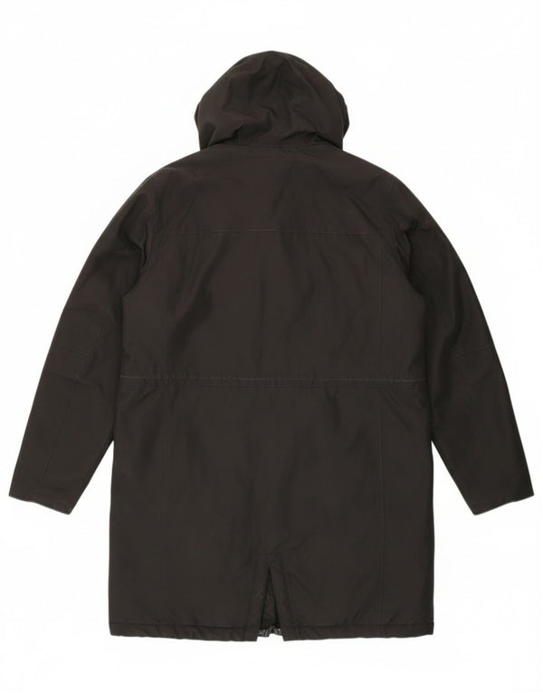 Giacca parka con cappuccio da donna Helly Hansen UK 14 grande nylon nero