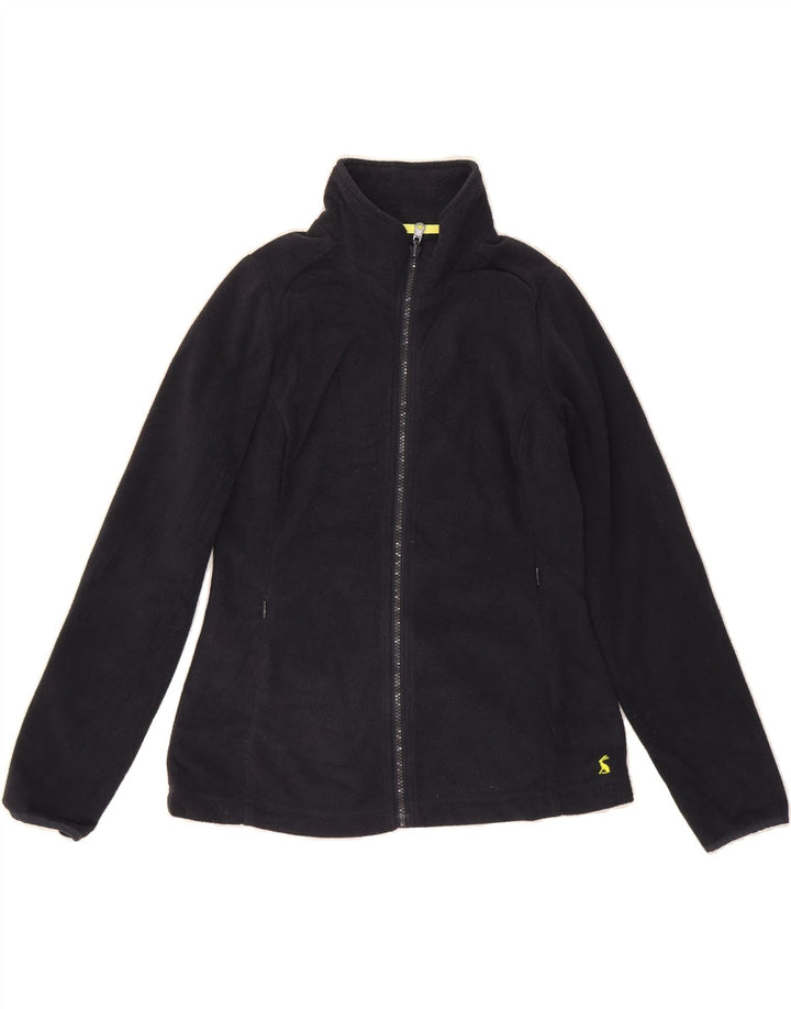 JOULES Womens Fleece Jacket UK 10 Small Black Polyester Vintage Joules and Second-Hand Joules from Messina Hembry 
