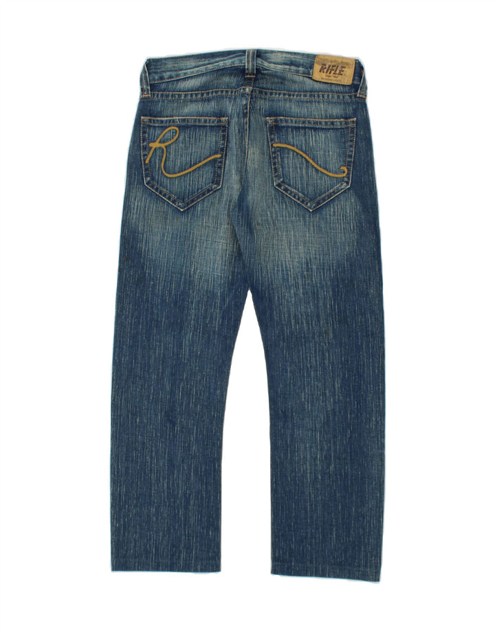 RIFLE Mens Straight Jeans W31 L28 Blue Cotton Vintage Rifle and Second-Hand Rifle from Messina Hembry 