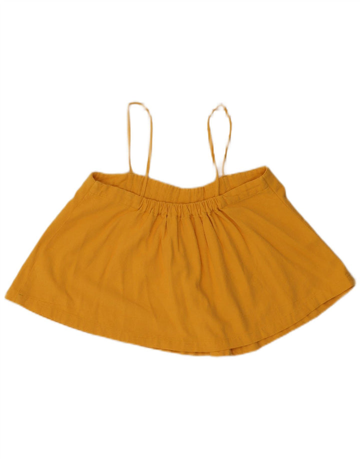 Top corto da donna Levi's US 1 XS in seta gialla