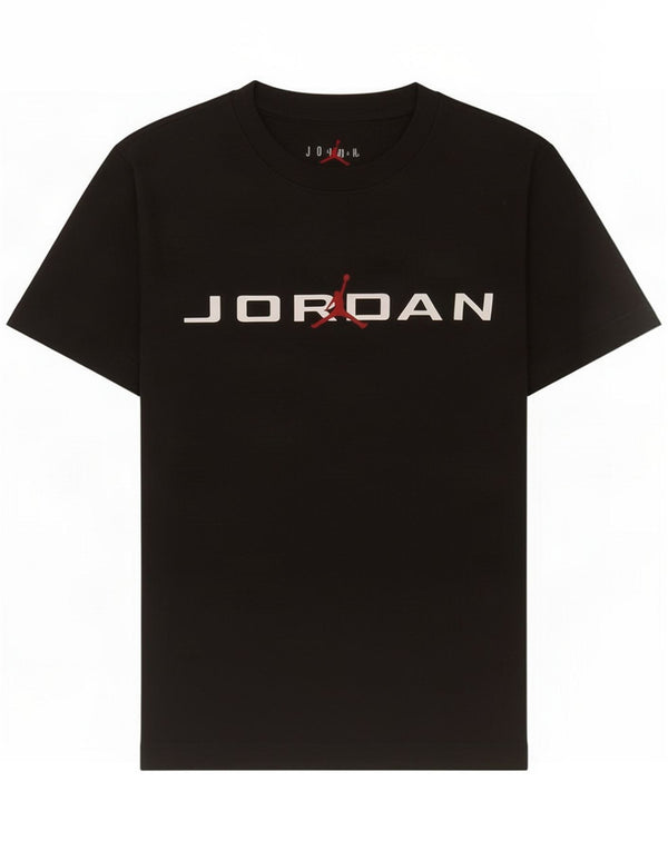 T-shirt grafica Jordan per ragazzi 8-9 anni piccola in cotone nero