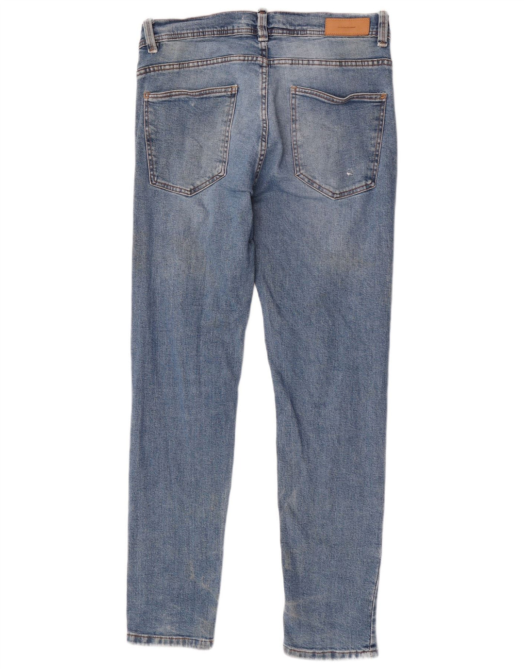 Jeans slim da uomo Zara EU 42 Large W32 L32 cotone blu