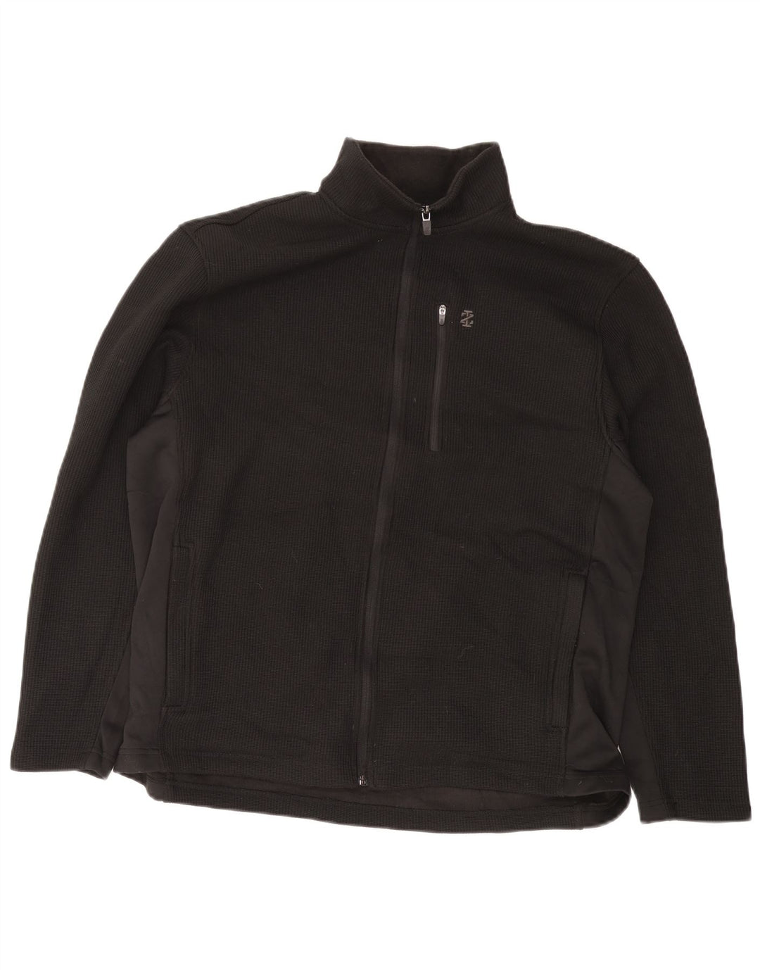 Giacca da tuta da uomo IZOD grande in poliestere nero
