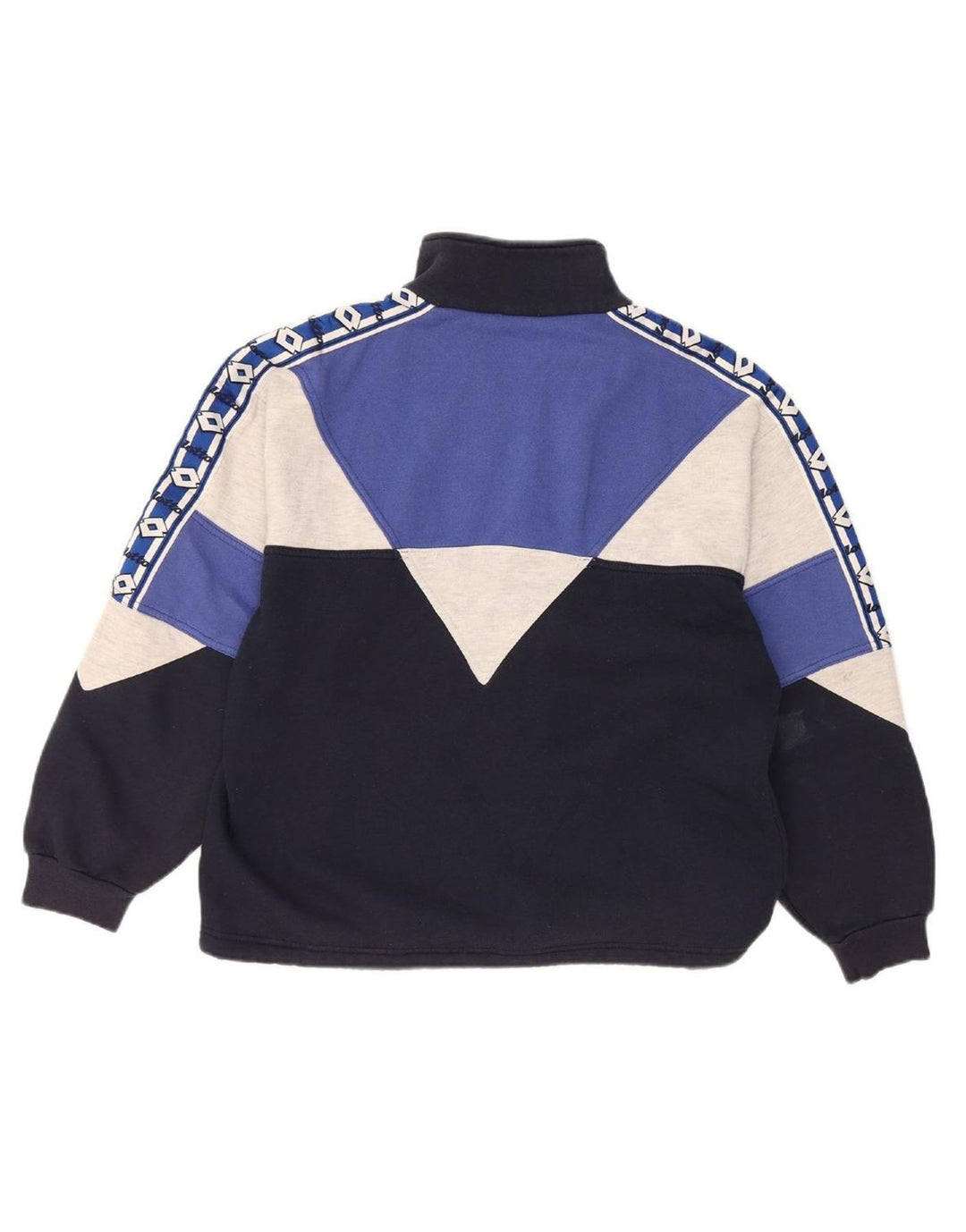 LOTTO Womens Graphic Full Tracksuit UK 14 Medium Navy Blue Colourblock