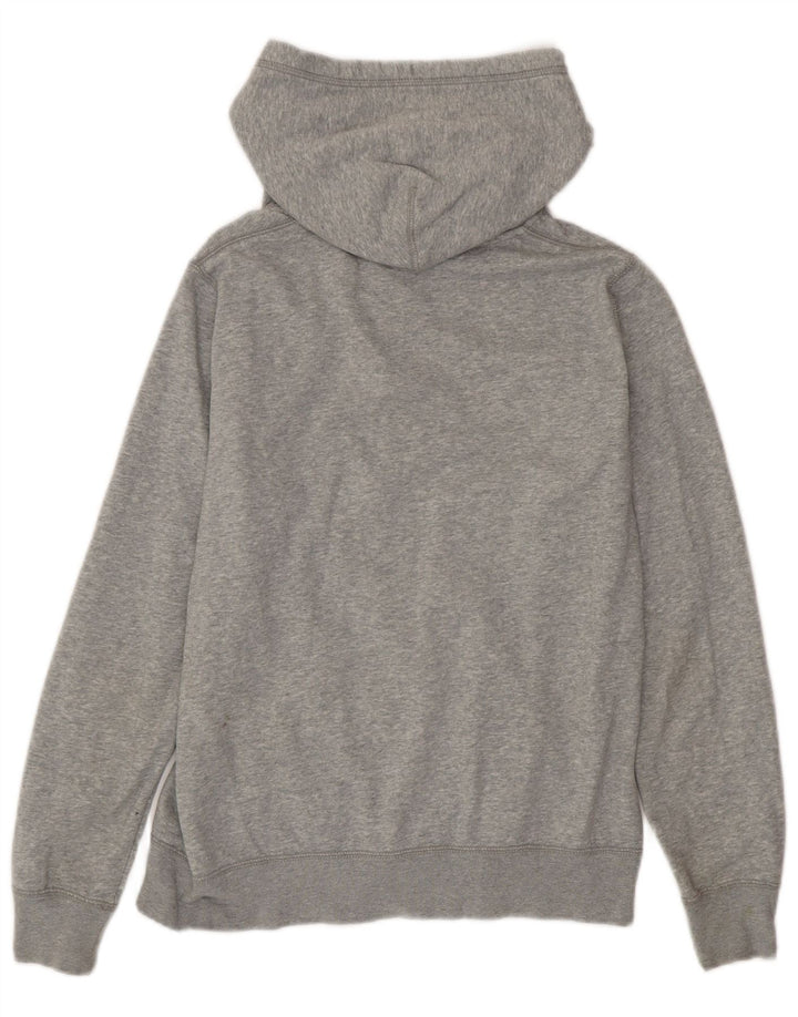 Maglione con cappuccio e zip da donna NIKE UK 16 grande cotone grigio