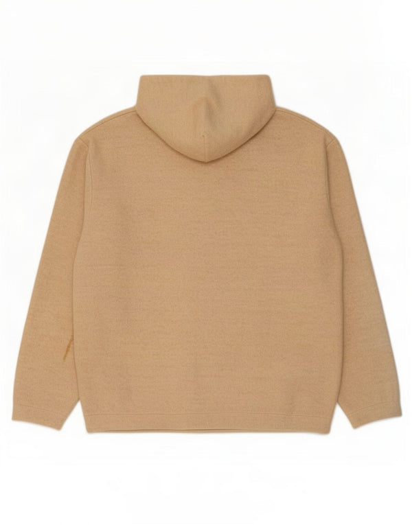 Felpa con cappuccio da uomo Zara in poliestere beige medio