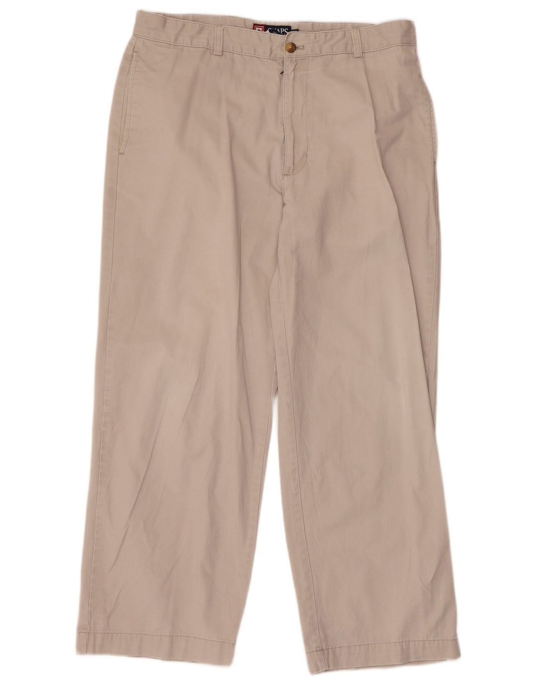 Pantaloni chino dritti da uomo CHAPS W34 L29 cotone beige
