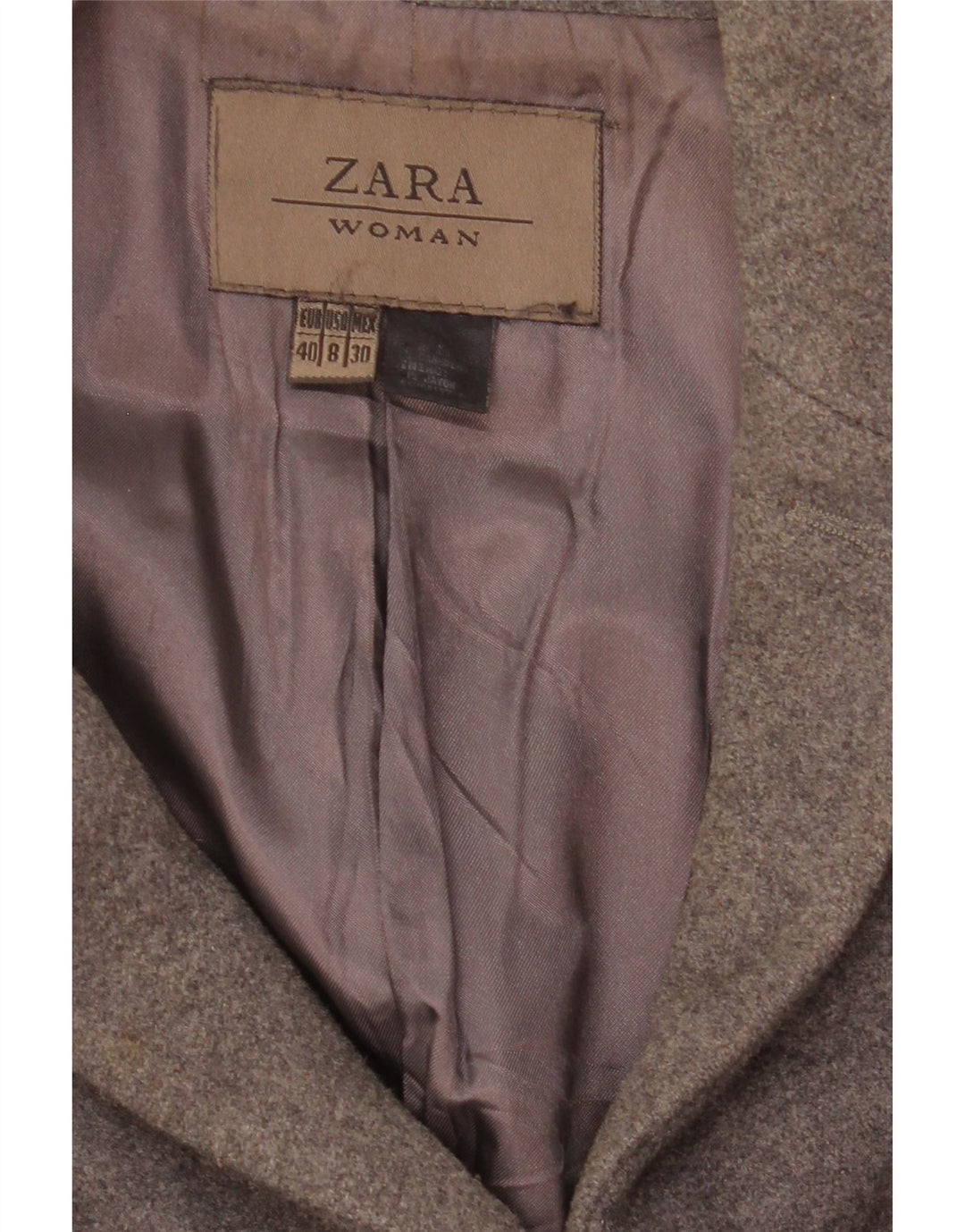 Soprabito Zara da donna EU 40 grigio medio