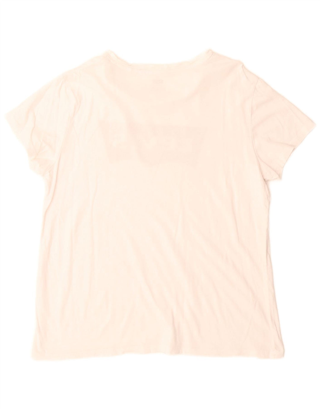 T-shirt grafica da donna Levi's Top UK 16 grande bianco sporco