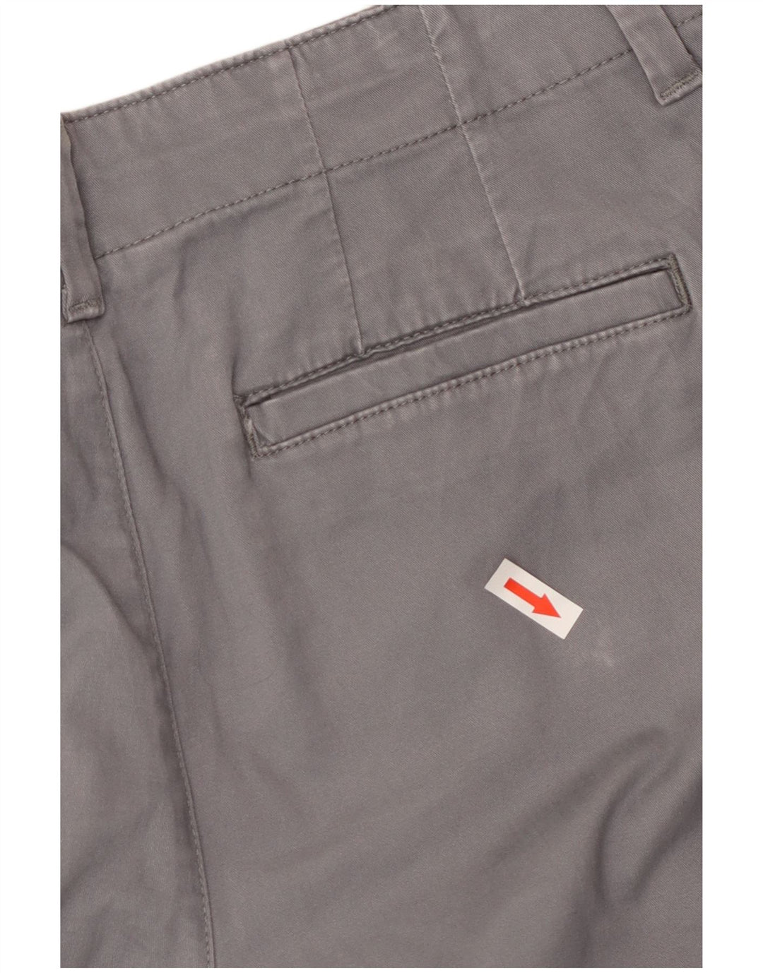 Pantaloni chino dritti da donna Lee US 10 Large W34 L30 cotone grigio