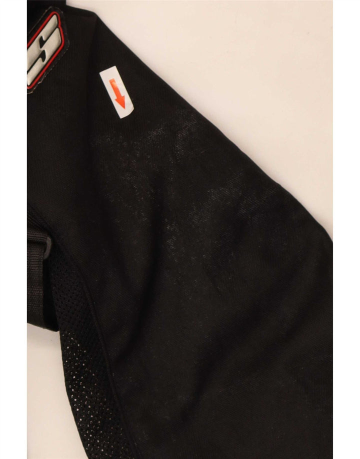 Giacca da pilota vintage da uomo UK 48 4XL nera