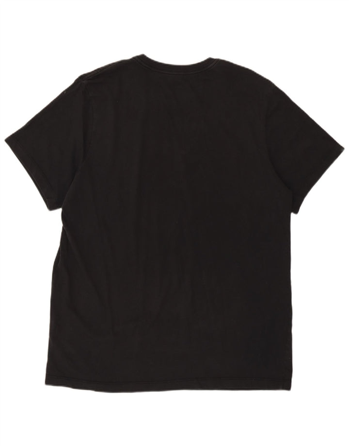 T-shirt grafica da uomo Nike Top grande in cotone nero