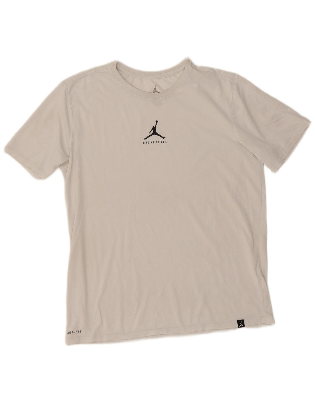T-shirt Jordan Dri Fit da uomo grande bianca