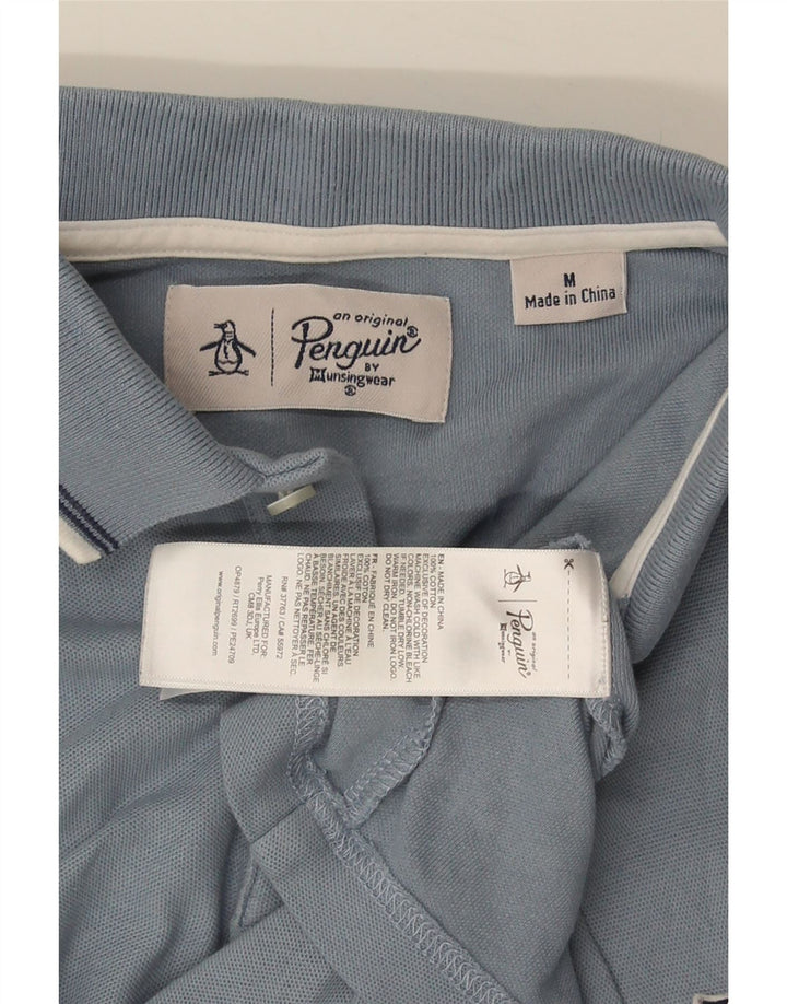 PENGUIN Polo da uomo in cotone blu medio