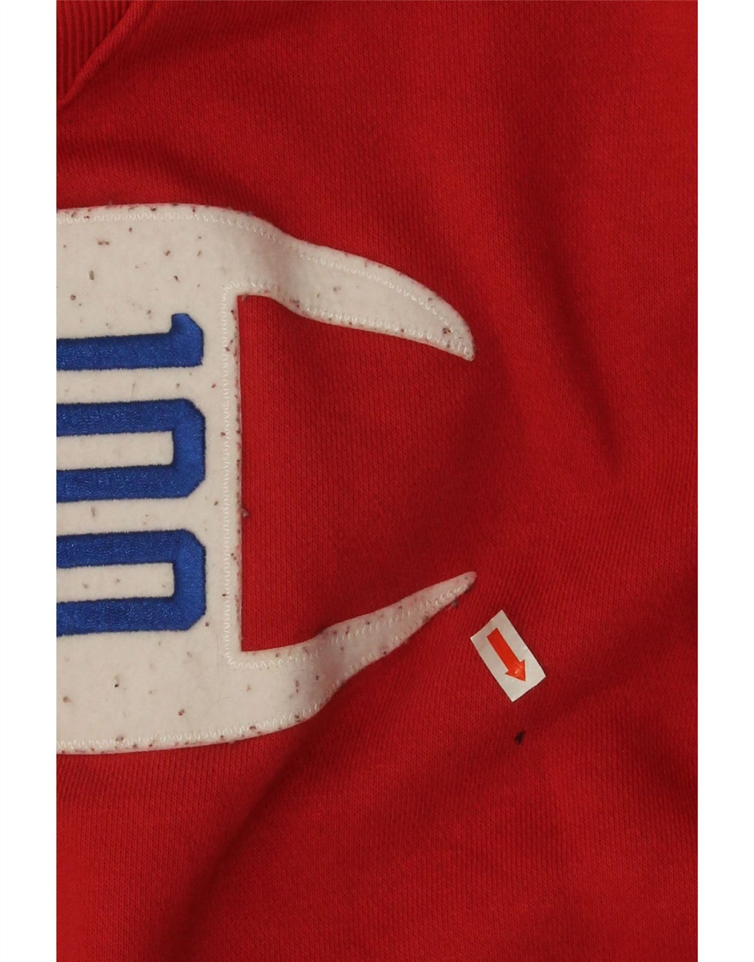 Felpa grafica da uomo Champion Felpa grande in cotone rosso
