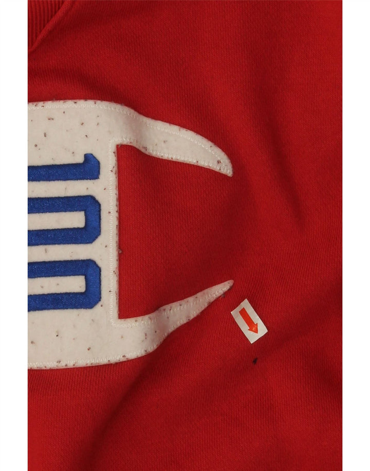 Felpa grafica da uomo Champion Felpa grande in cotone rosso
