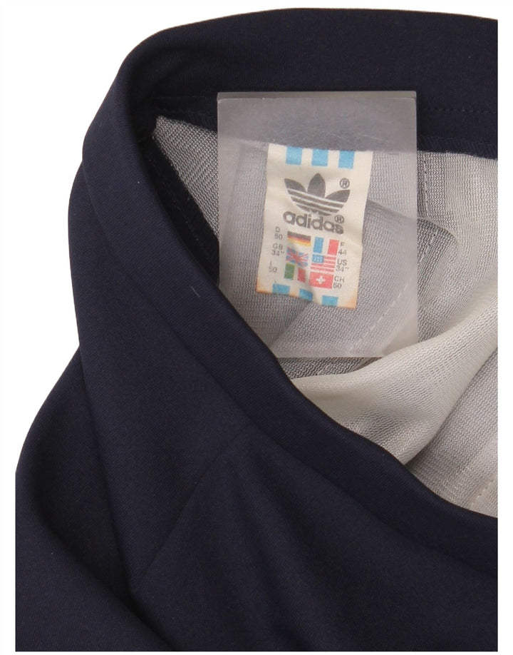 Pantaloncini sportivi da uomo Adidas Large blu navy in poliestere