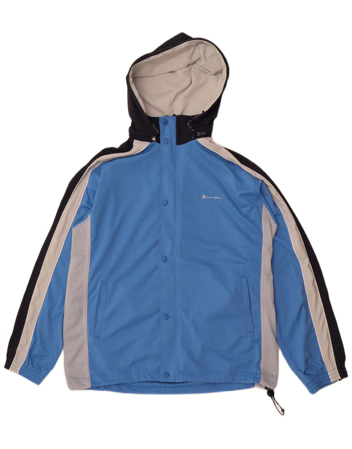Giacca da tuta da uomo con cappuccio Champion XL Blu in poliestere color block