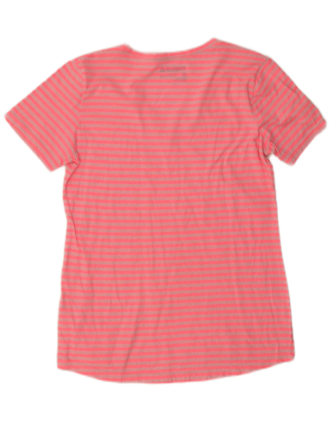 T-shirt Reebok da donna Top UK 12 poliestere a righe rosa medio