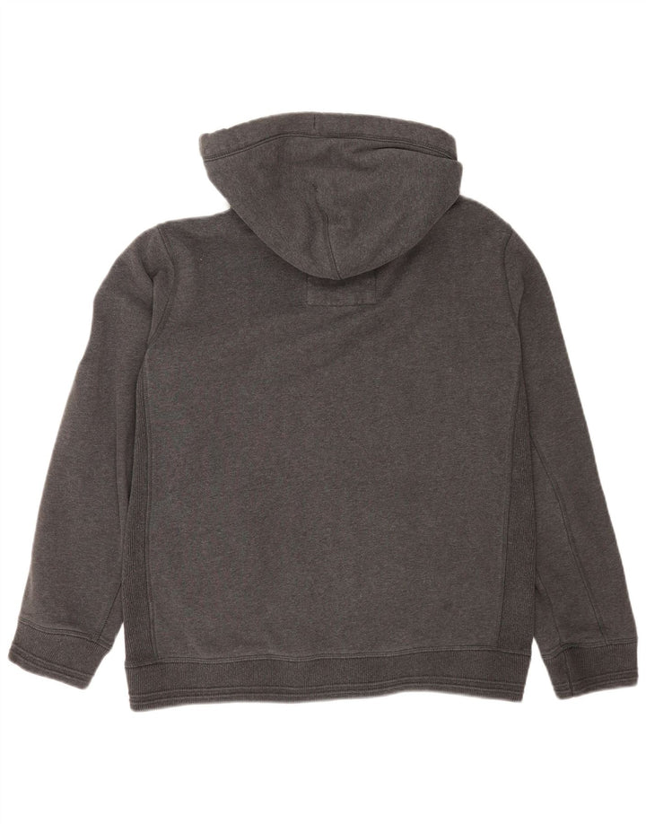 Maglione con cappuccio e zip da uomo Fat Face grande in cotone grigio