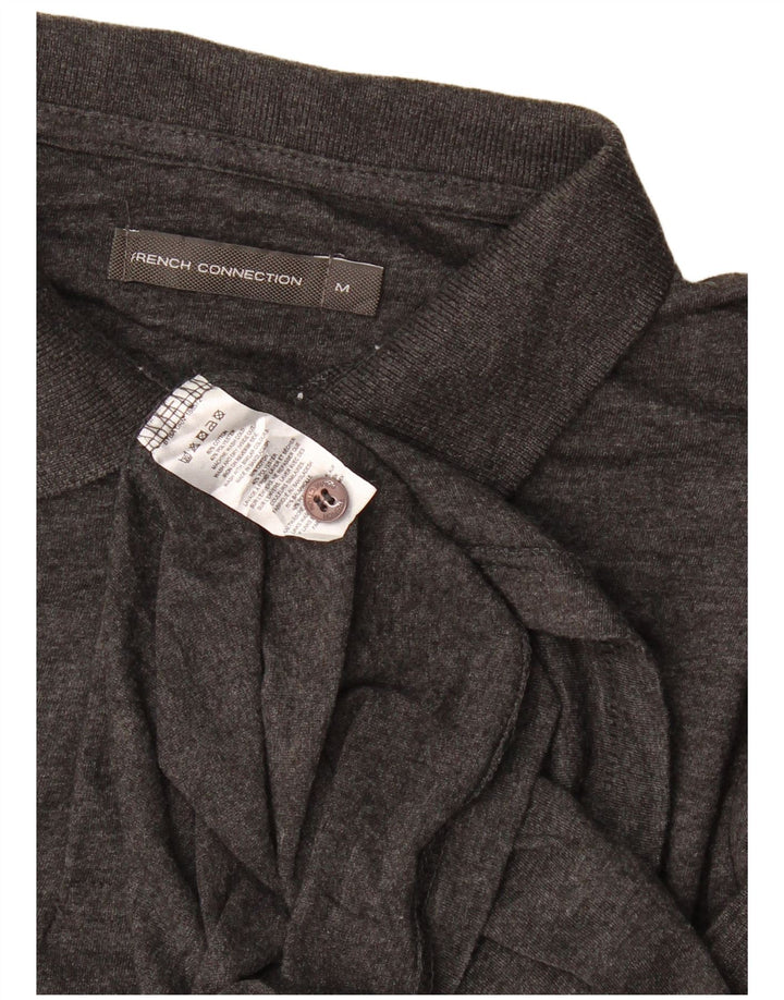 Polo da uomo French Connection in cotone grigio medio