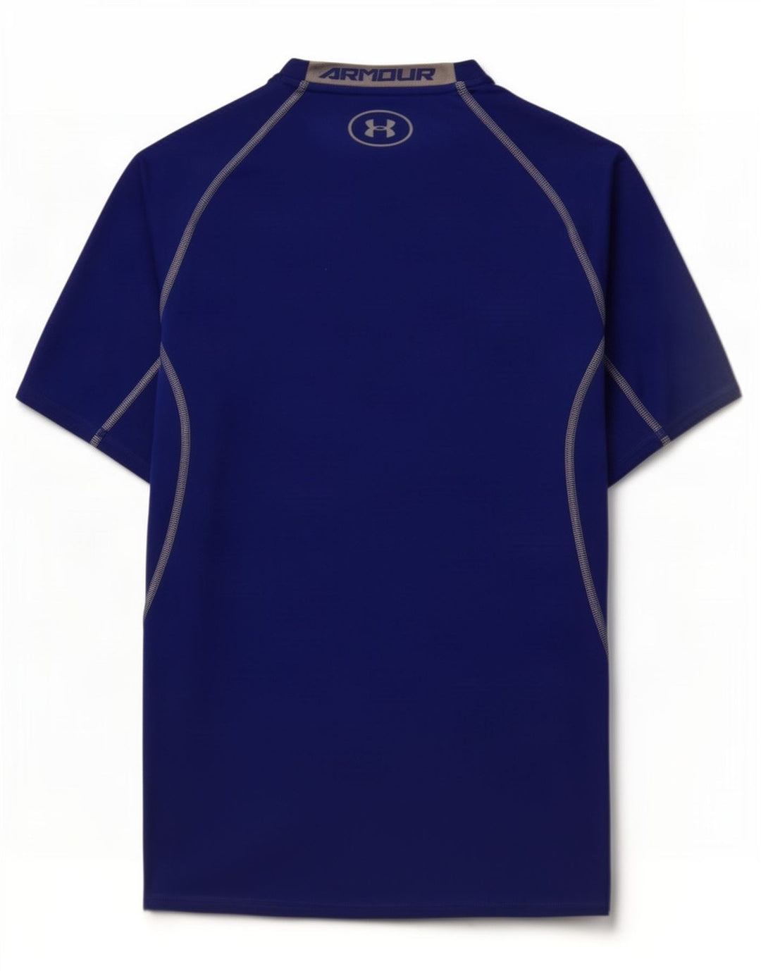 T-shirt grafica a compressione da uomo Under Armour Top in poliestere blu medio