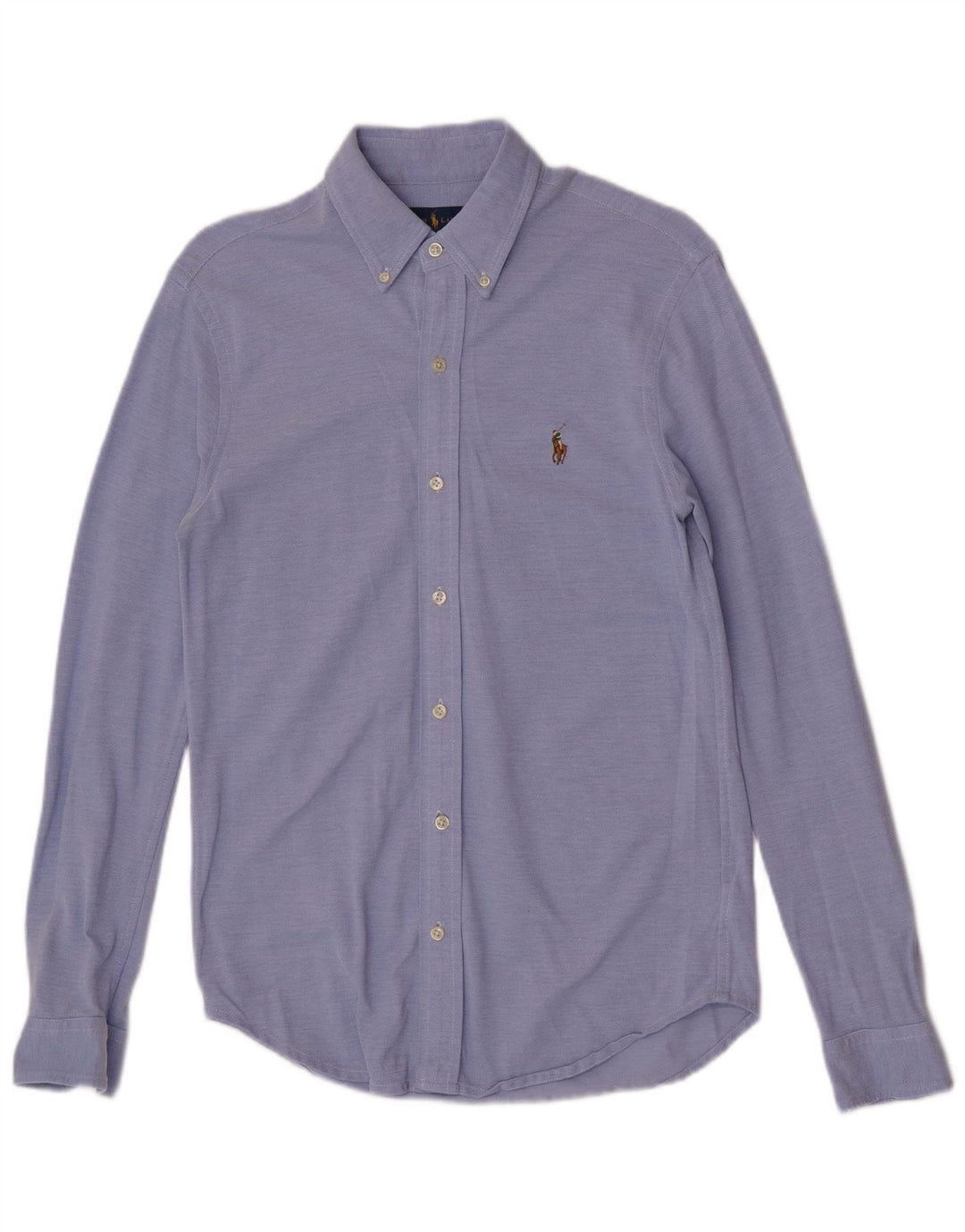 Camicia da uomo Ralph Lauren piccola in cotone blu