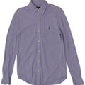 Camicia da uomo Ralph Lauren piccola in cotone blu