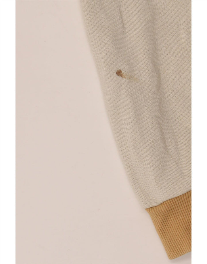 PUMA Felpa da uomo Maglione Large White Colourblock in cotone